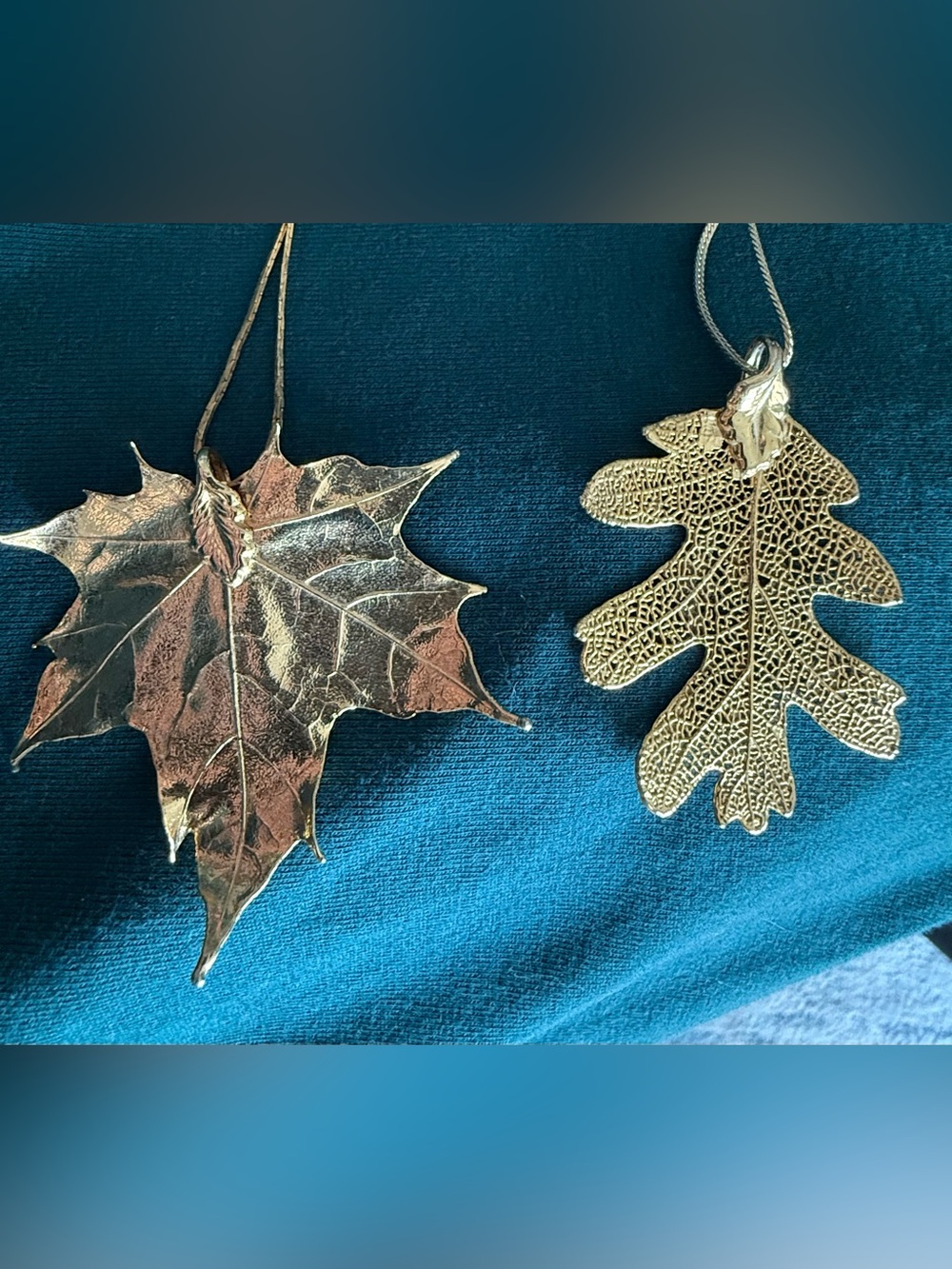 Perfect for Fall! Vintage Leaf Necklaces - Set of 2